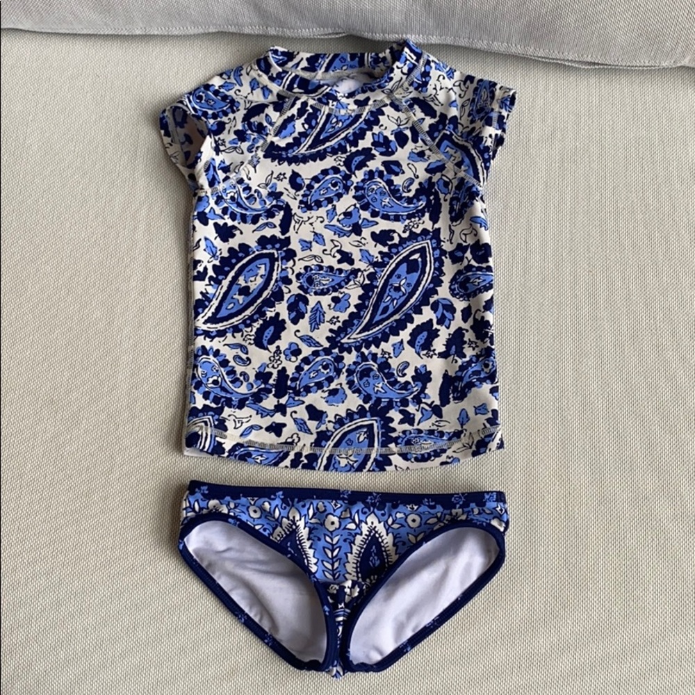 Billabong girls short sleeves rash guard set